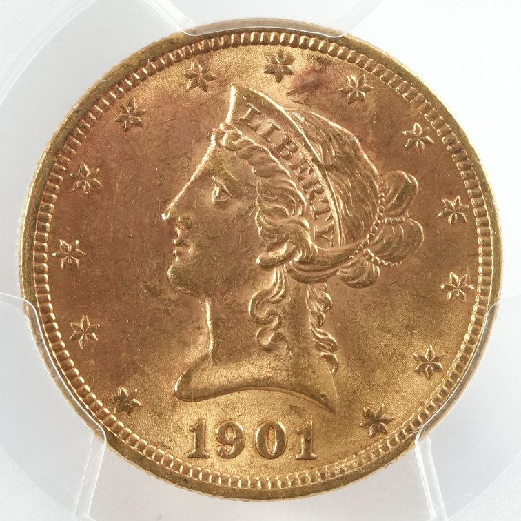 US Liberty $10 Gold, 1901, PCGS MS64