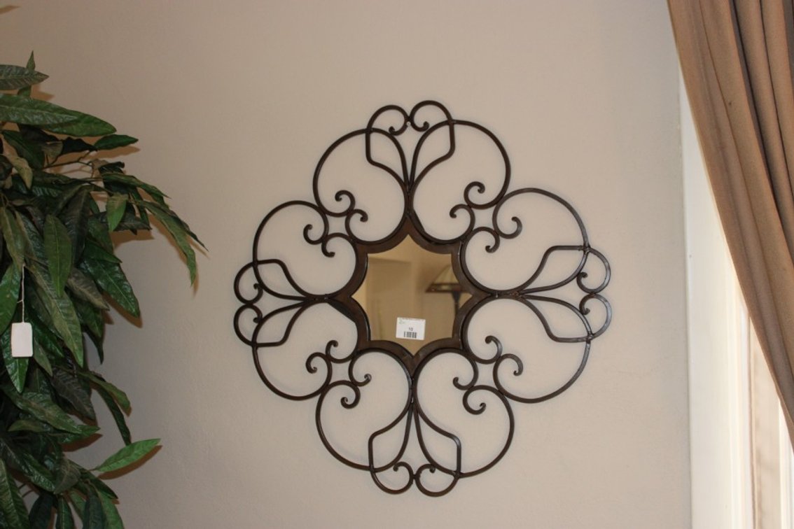Two Metal Framed Mirrors Approximately 24 Inches