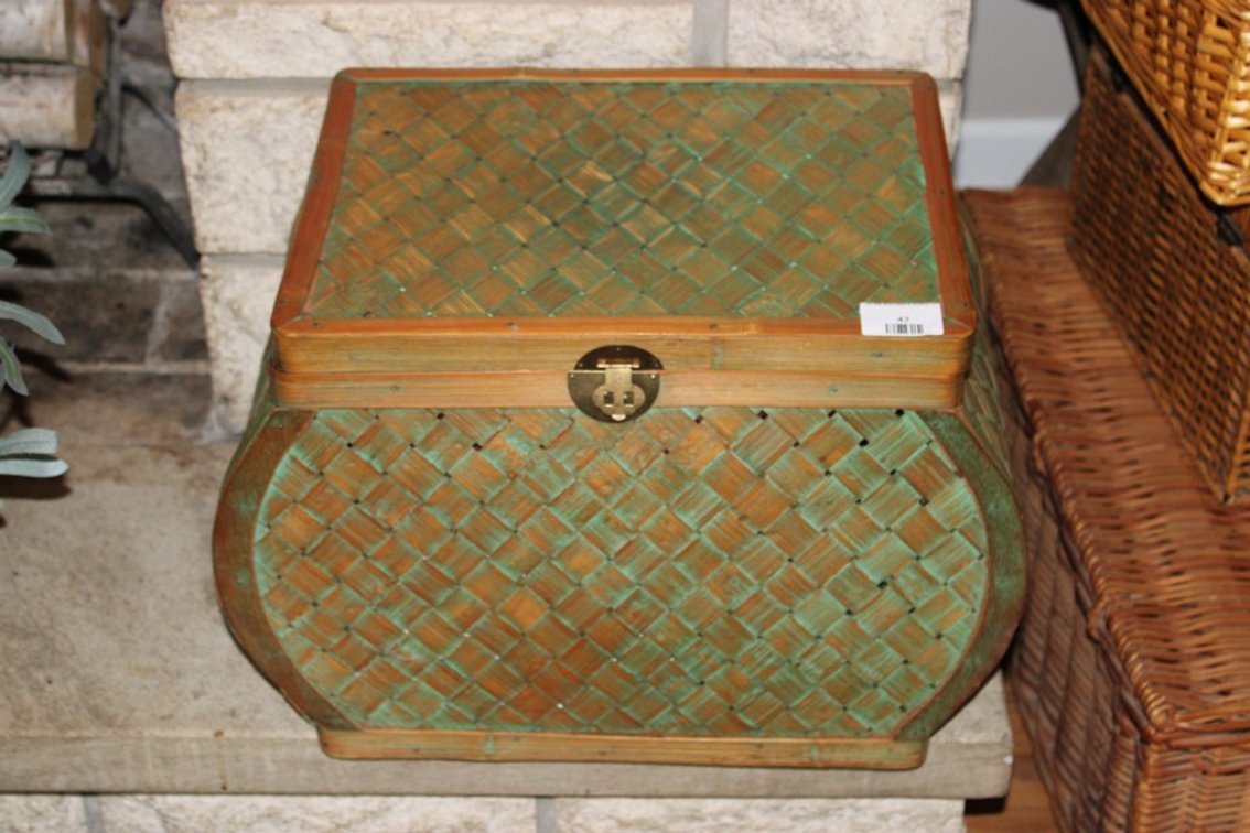 Wicker Basket With Contents