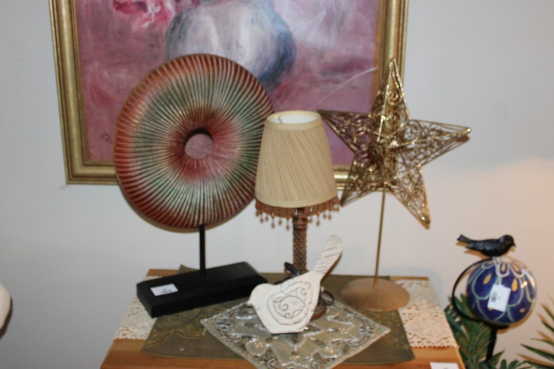 Various Home Decor And A 15 Inch Table Lamp