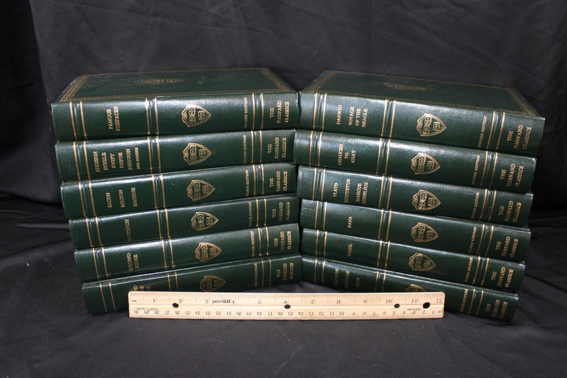 12 Volumes Of The Harvard Classics, Copyright 1969