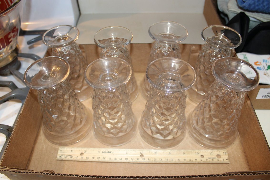 Eight American Fostoria Sundae Cups