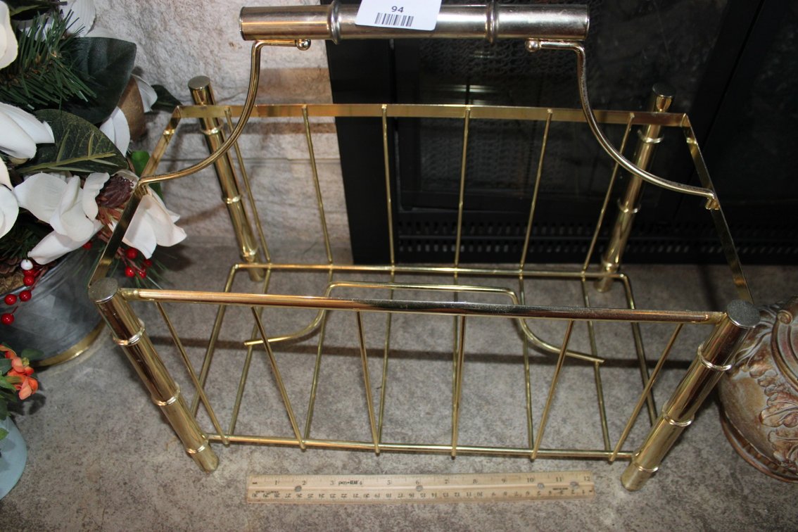 Brass Magazine Stand