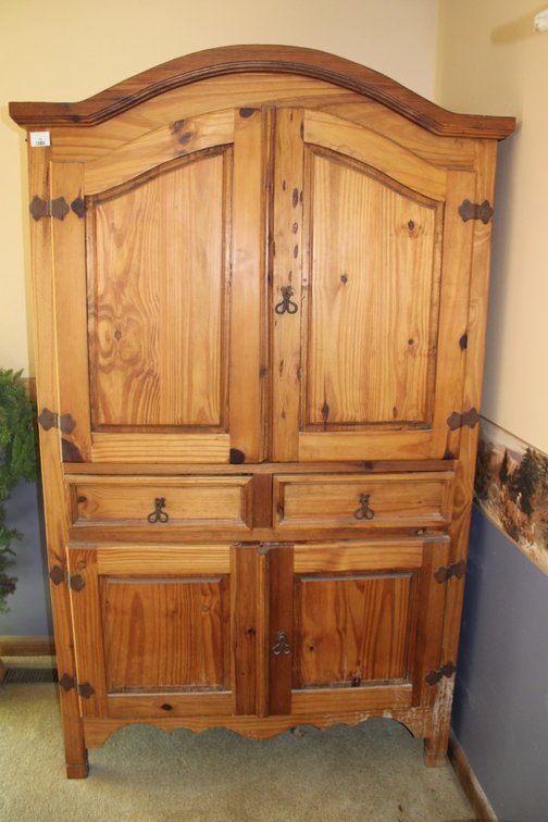 Handmade Pine Wardrobe, Measures 47 x 25 x 78