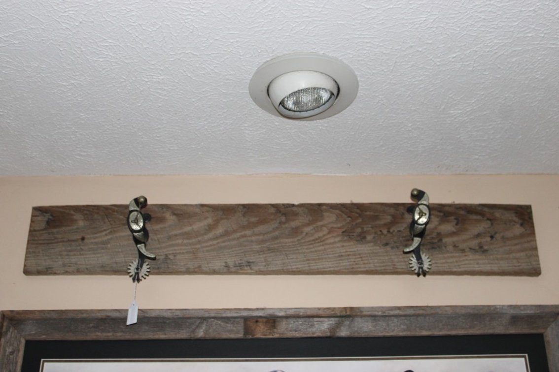 Folk Art Spur Gun Rack, Approximately 40 Inches Wide