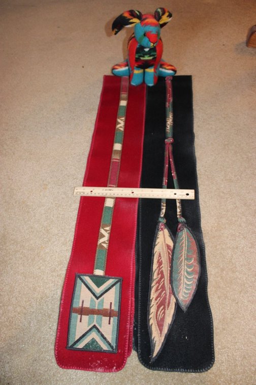 Two Coloradean Southwest Sashes And A Texas Mountain Teddy.