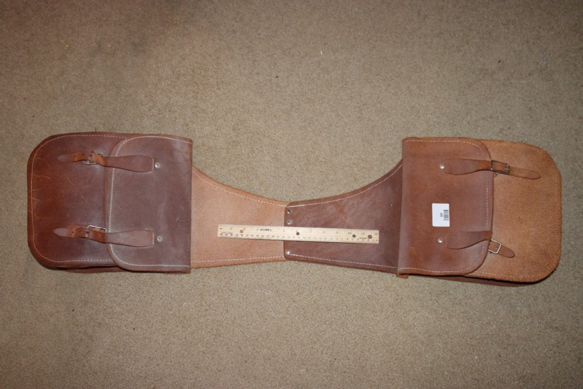 Leather Saddlebags.