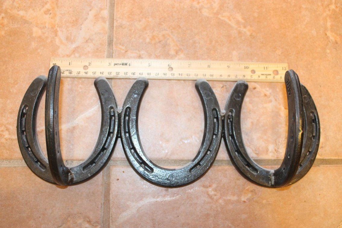 Horseshoe Coat Hanger 15 Inches Wide.