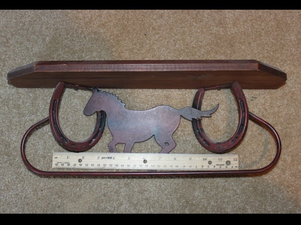 Southwest Wall Shelf. Measures 18 Inches Wide, 7 Inches Tall, 4.5 Inches Deep.