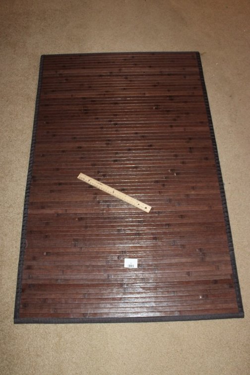 Wooden Roll-Up Mat.