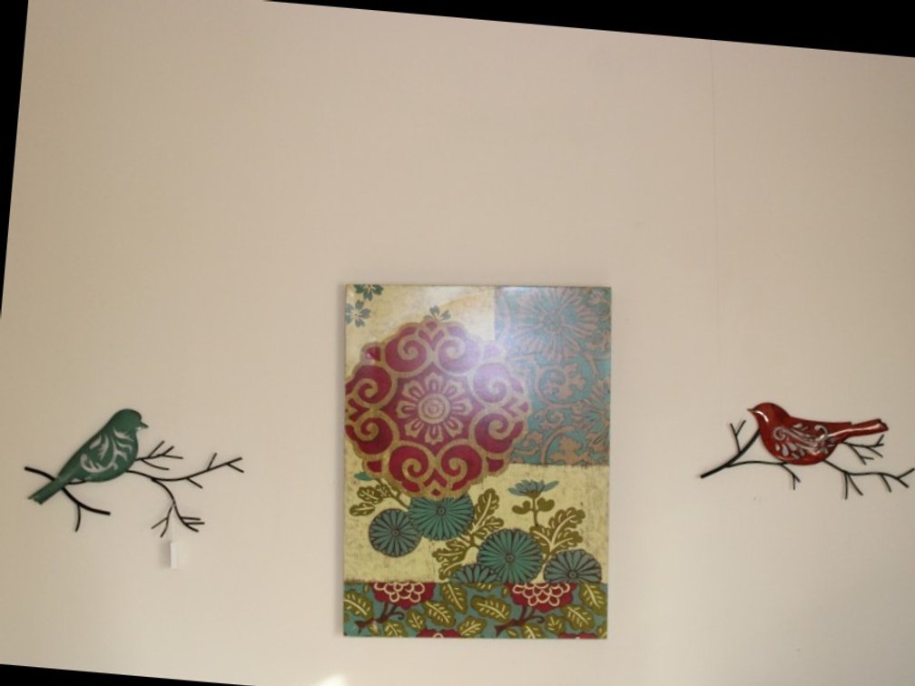Print On Tin And Two Metal Birds