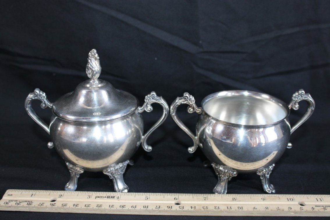 Silver-Plated Sugar Bowls, Reinforced With Other M