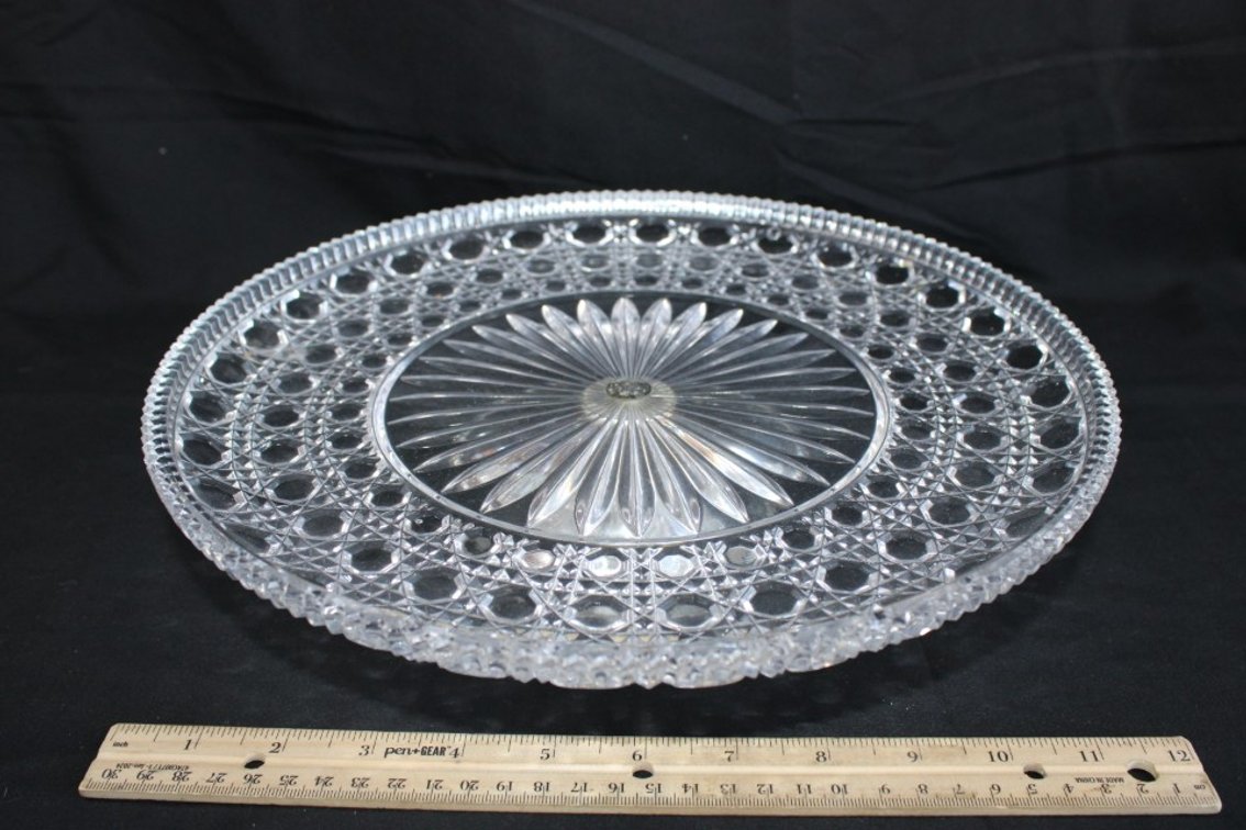 Pedestal Cake Plate, 12 Diameter, Made In Germany.