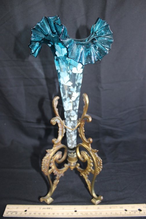 Hand-Blown Trumpet Epergne