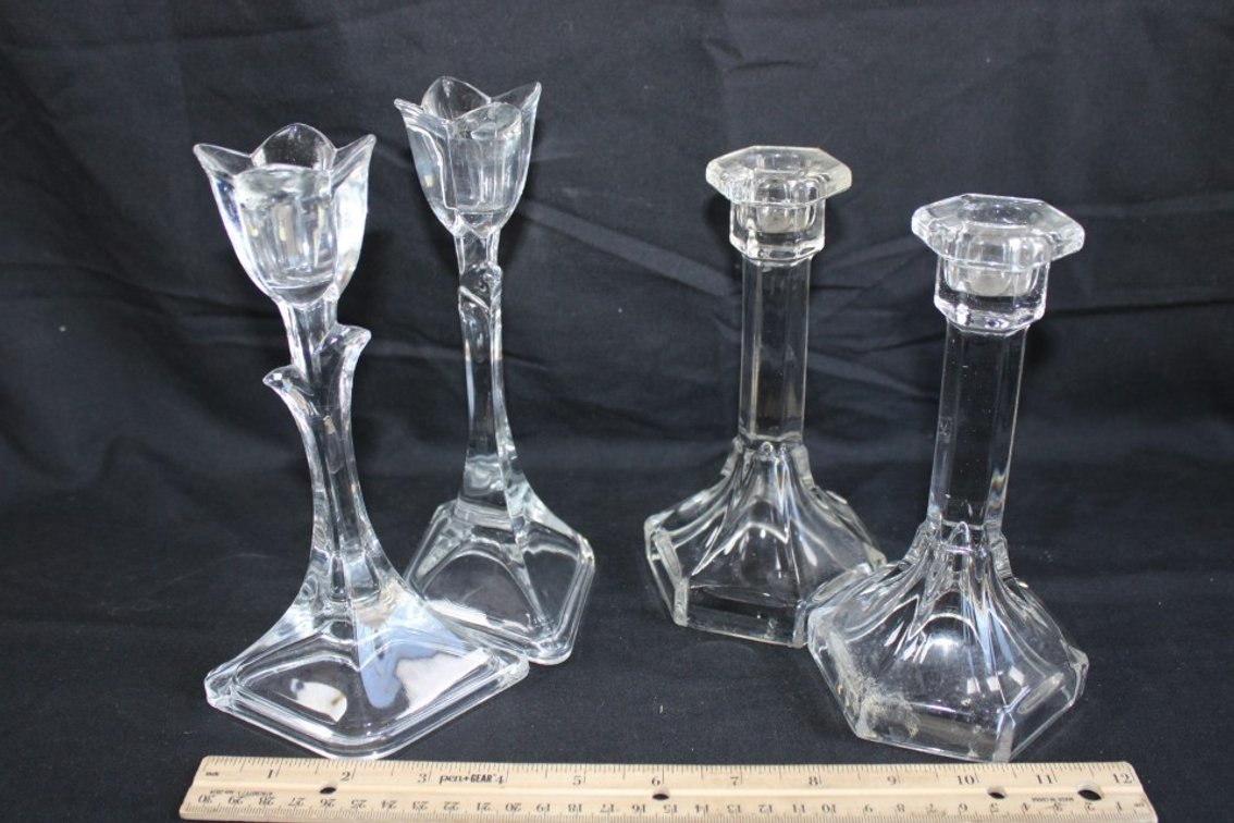 Four Candle Holders.