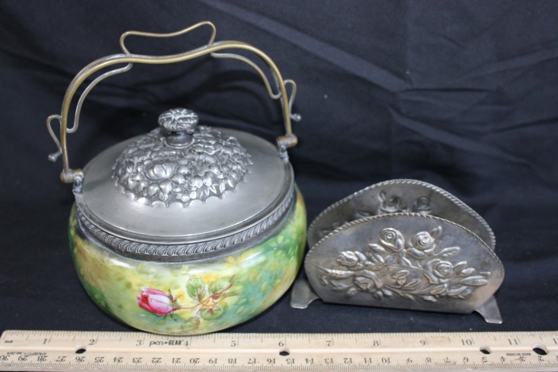 Hand-Painted Stoneware By Notario No. 140 With Met