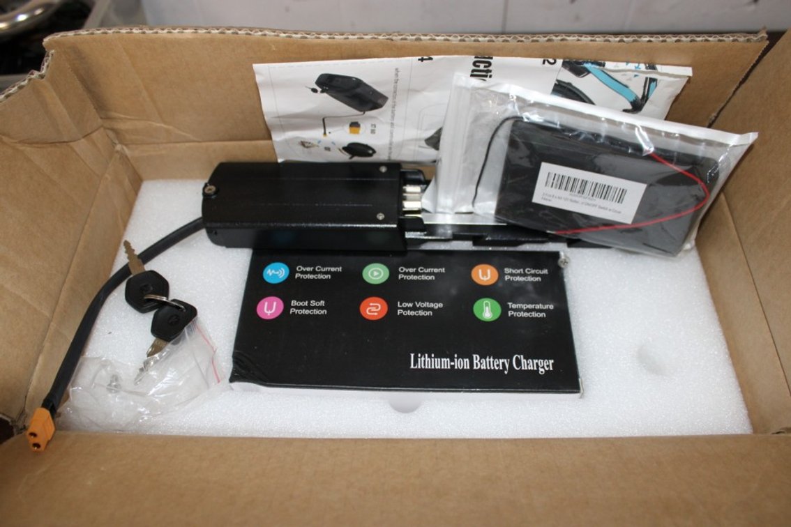 E-Bike Replacement Battery Charger And Mount.