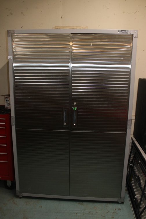 UltraHD Two Door Metal Cabinet With Keys Measures 48 By 24 By 72