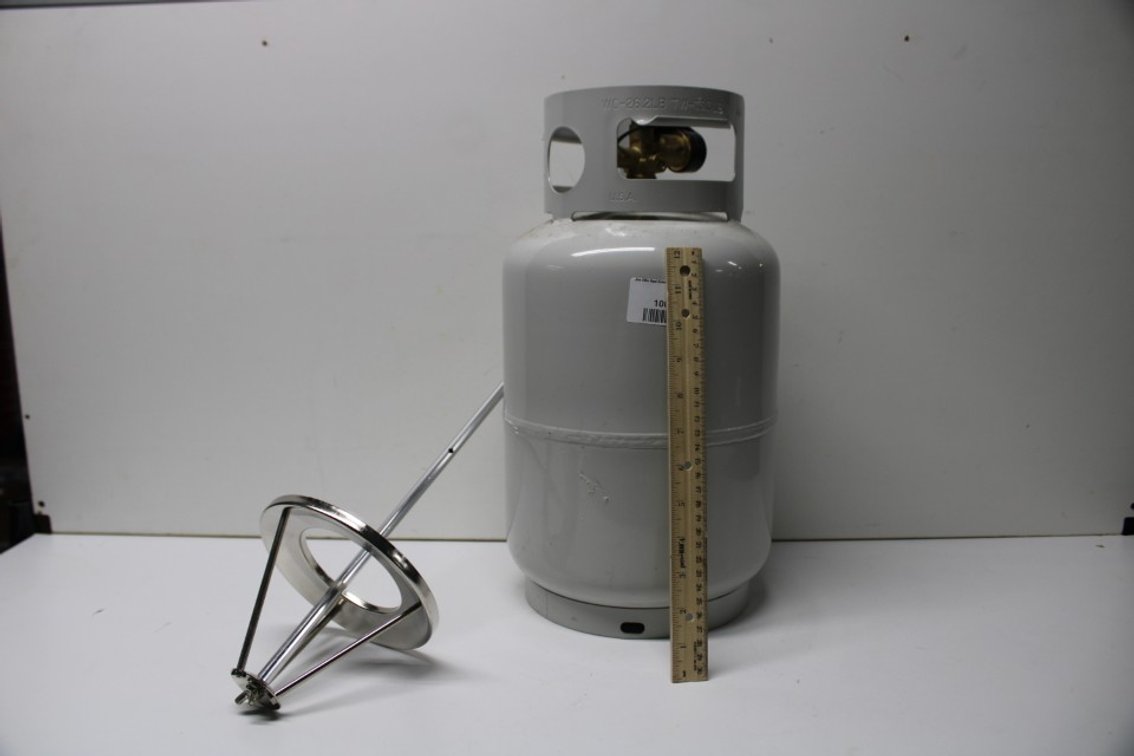 Empty L P Tank. Wc. 26.2 Pounds, Tw, 13.3 Pounds.