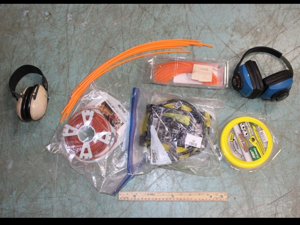 Trimmer Line, Ear Protection And More.