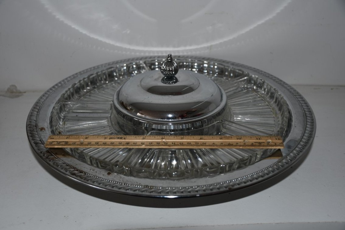 Party Tray, Nut Bowl, and Server