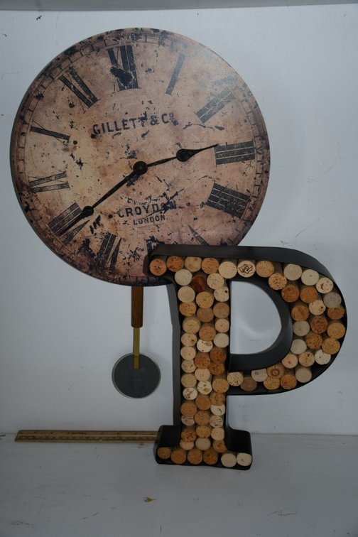 Wall Clock and Cork Board