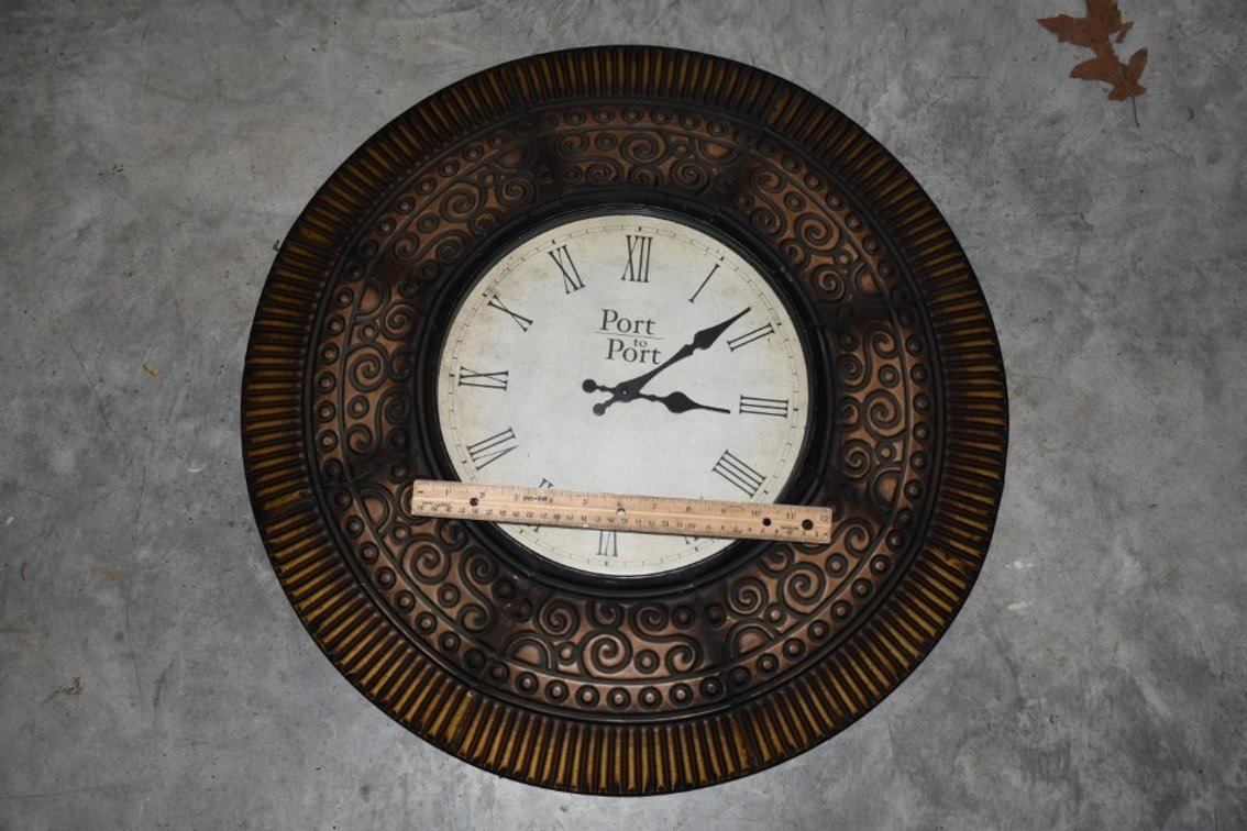 24 Inch Metal Wall Clock