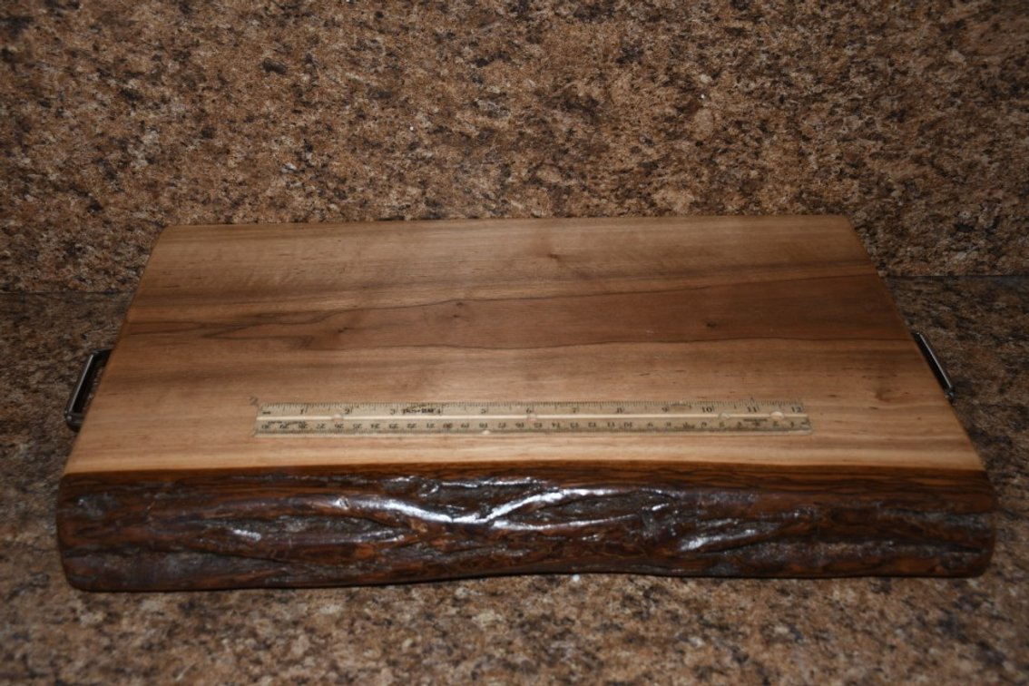 Live Edge Cutting Board - Measures 22 x 12 x 2.5