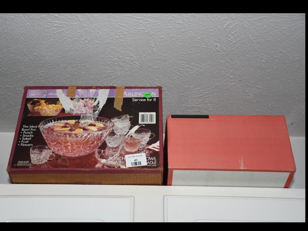 Anchor Hocking Punch Set and Wine Glasses