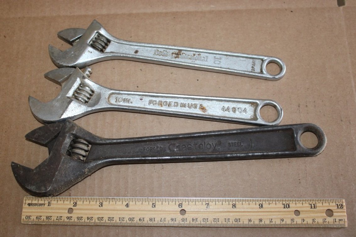 3 Adjustable Wrenches