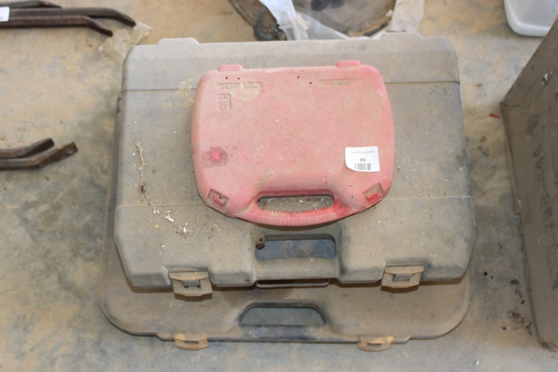 Empty Tool Cases (Has Misc. Bits And Flashlight)