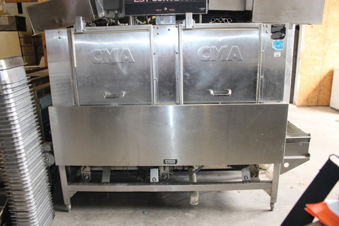 CMA Dish Machines EST Conveyor Model EST-66 Commercial Dishwasher, 3 Phase Power, 66 x 25 x 56.5