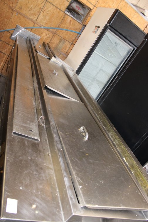 Delfield Prep Station on Casters, 120 x 36 x 40