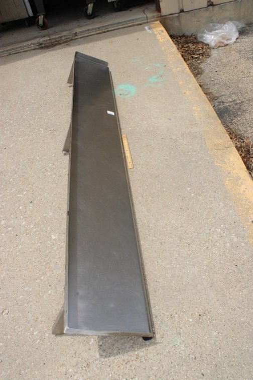 Stainless Steel Wall Shelf, 7 Foot by 1 Foot