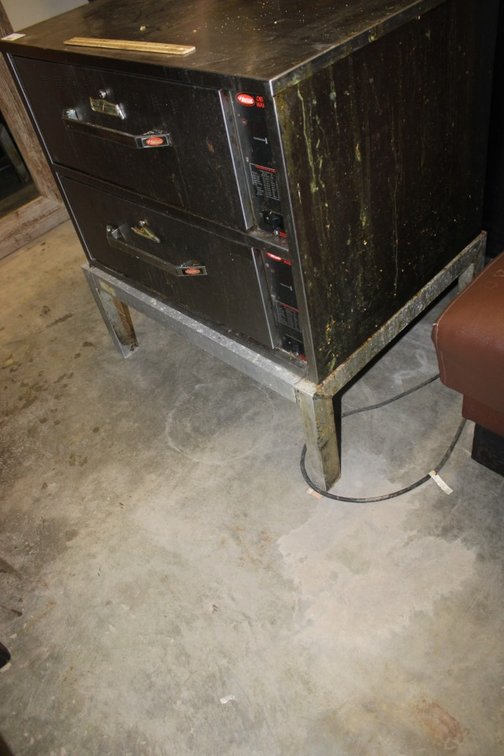 Haftco 2 Drawer Warmer on Stand, 29.5 x 22.5 x 21, With a 12 Inch Stand