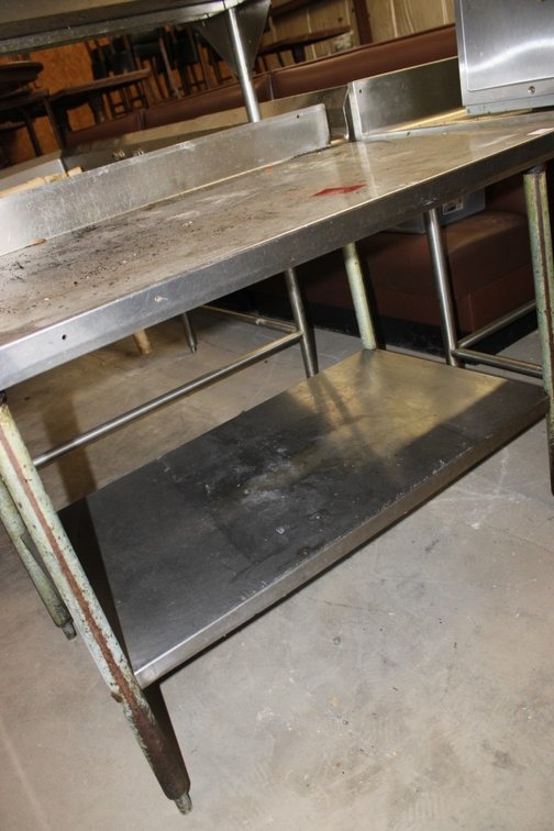 Stainless Steel Table, 48 x 30 x 39