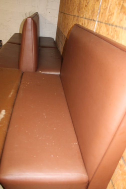 Restaurant Booths, Two Doubles, One Single, 60 Inches, and One 72 Inch Bench