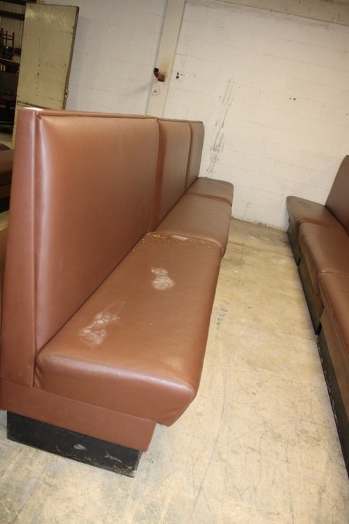Restaurant Booths, Two Doubles, One Single, 60 Inches, With One 72 Inch Bench