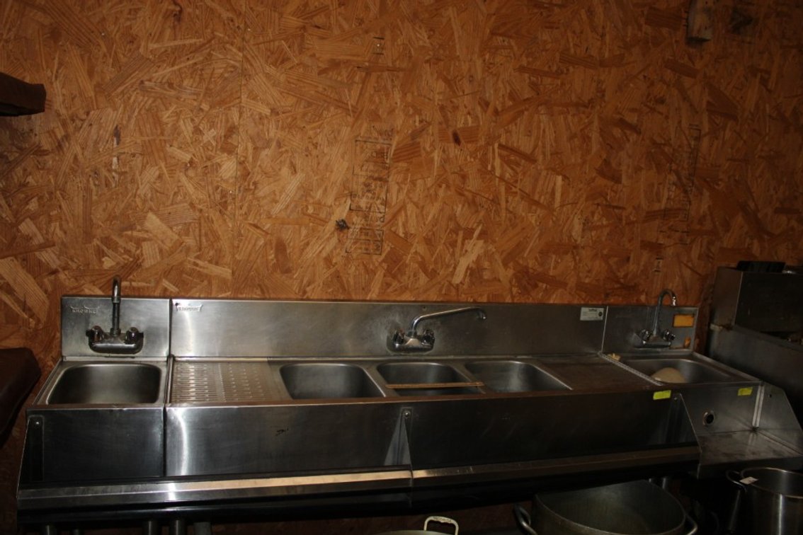 Krowne Stainless Steel Sink, 89 x 24 x 36