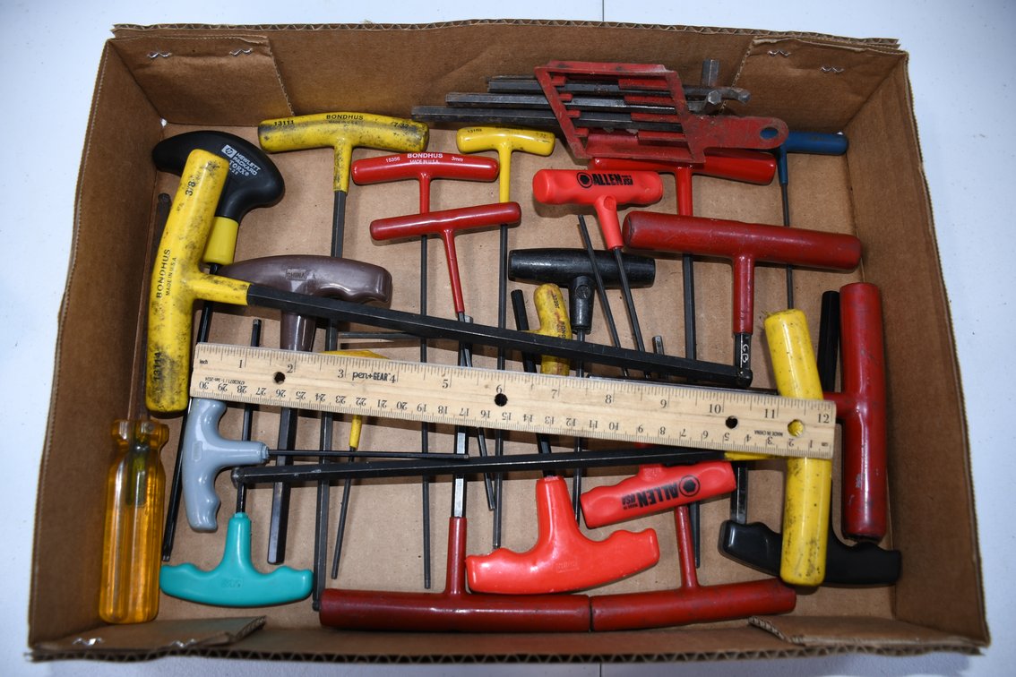 T Handle Hex and Allen Wrenches Various Brands