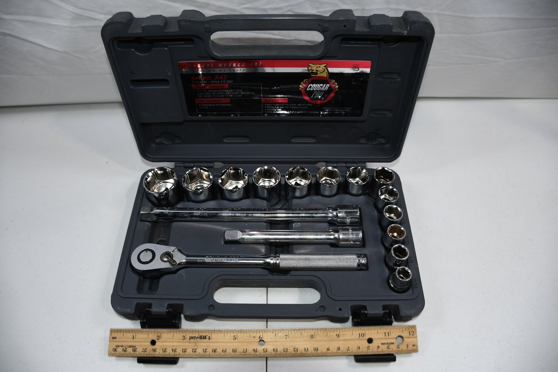 Cougar Pro 1/2 Drive Socket Set Number A42 Complete