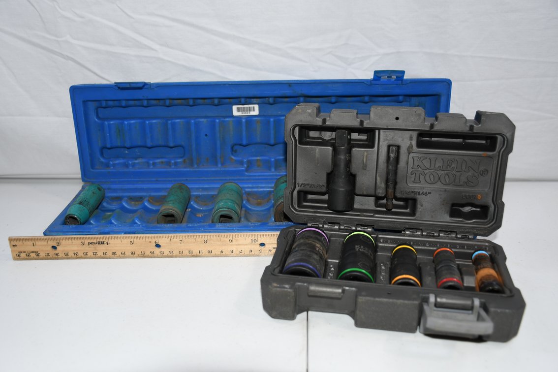 Klein Tool Flip Impact Socket Set Complete and Partial Pittsburgh Set