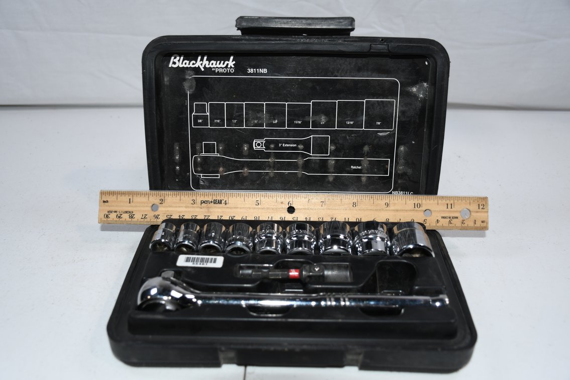 Blackhawk 3/8 SAE Socket Set Missing Extension