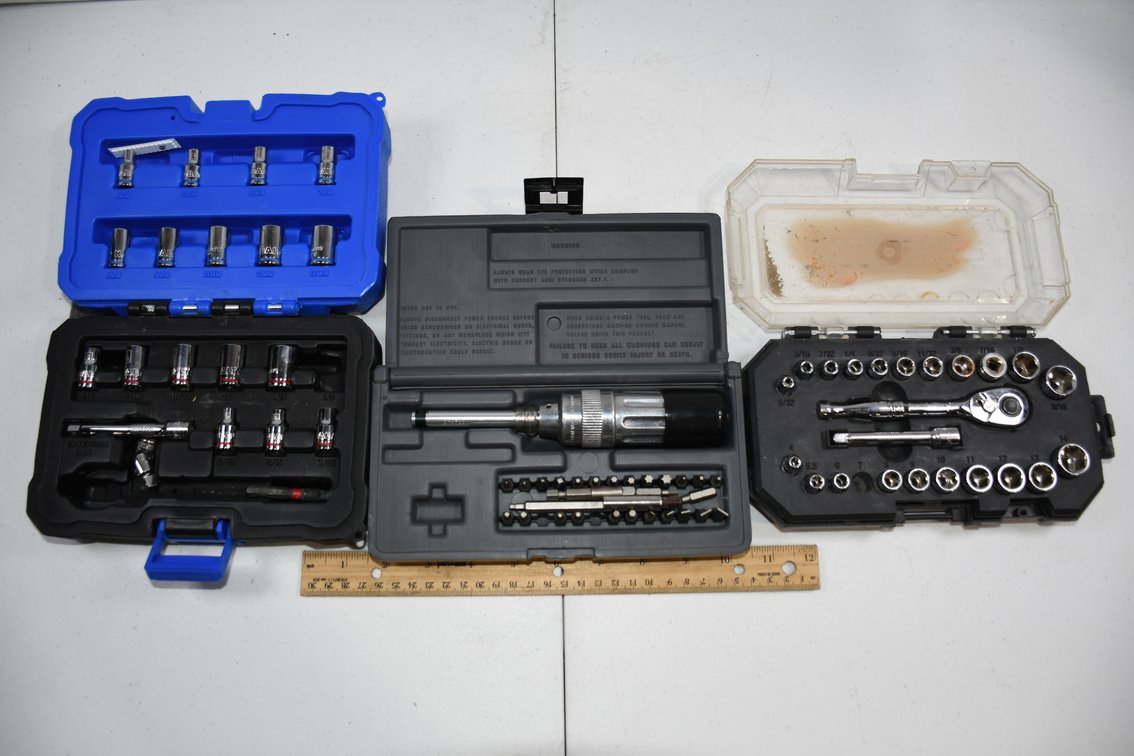 Cobalt Sockets, Husky 1/4 Drive Socket Set, SR Torx Screwdriver Kit