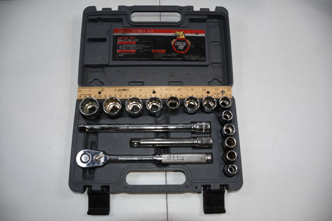 Cougar Pro SAE 1/2 Socket Set Complete
