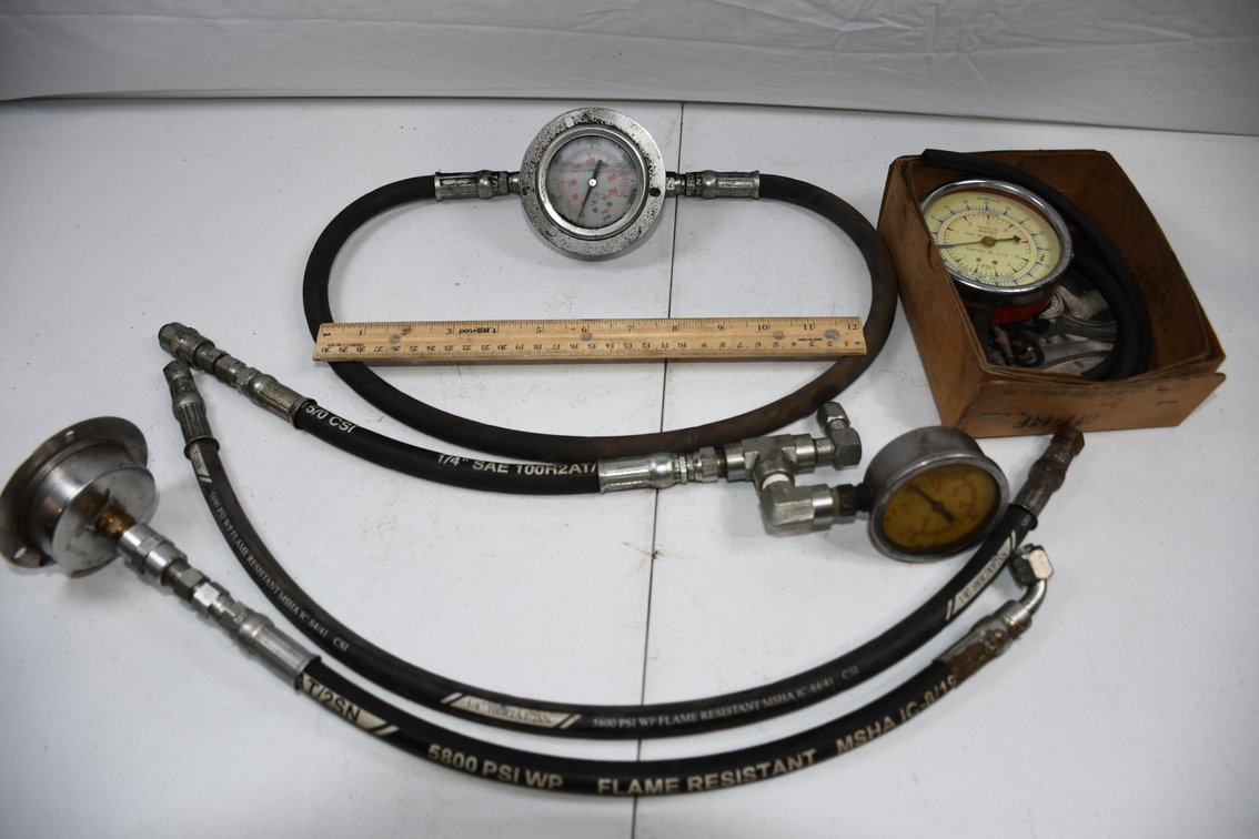 Snap-On Fuel Pressure Vacuum Gauge, Bar PSI Gauge and Another Bar PSI Gauge