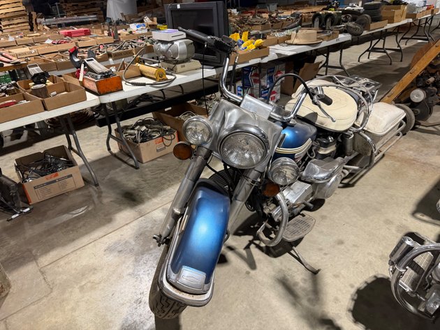 Image for Two Vintage Harleys, 8000 lb. Forklift, John Deere 750 Tractor, Industrial Machinist, Mechanic Tools, And More