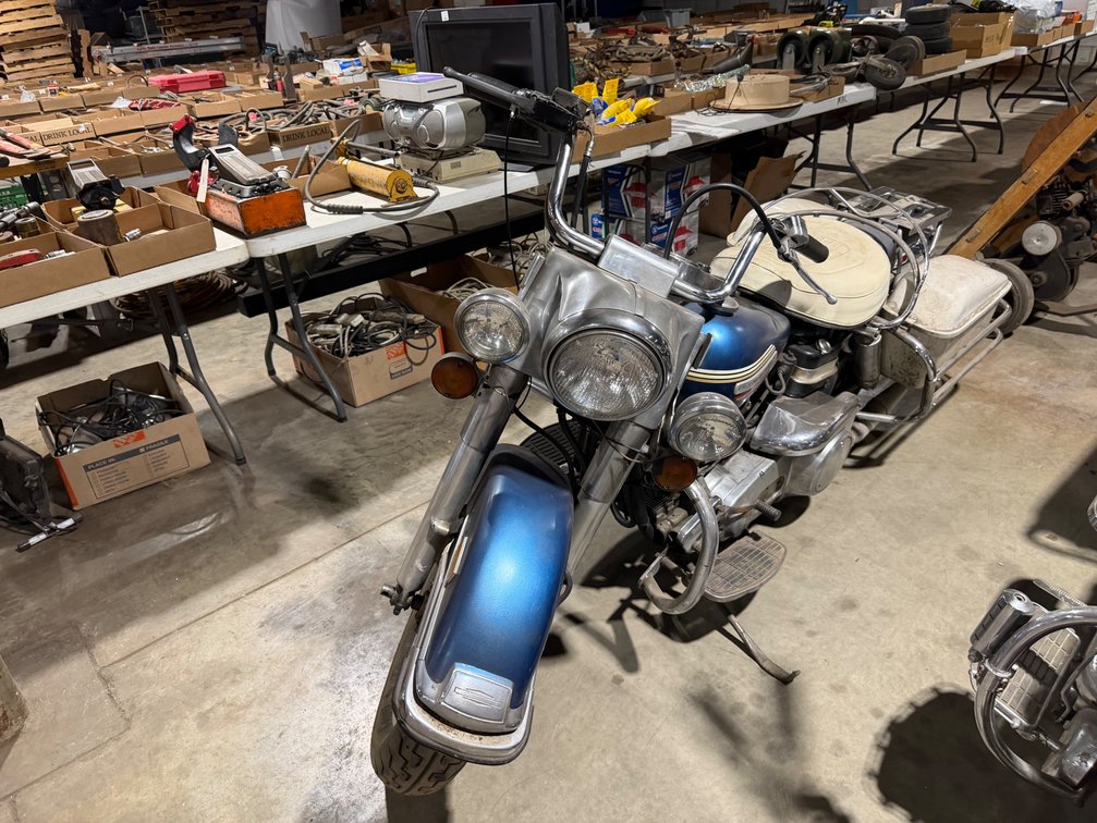 Image for Two Vintage Harleys, 8000 lb. Forklift, John Deere 750 Tractor, Industrial Machinist, Mechanic Tools, And More
