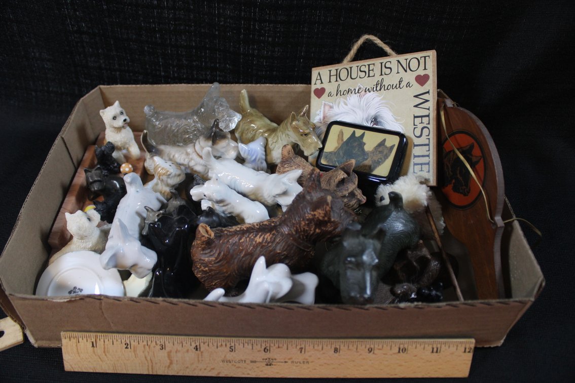 Scottie Dog Decor And Miniature Figurines