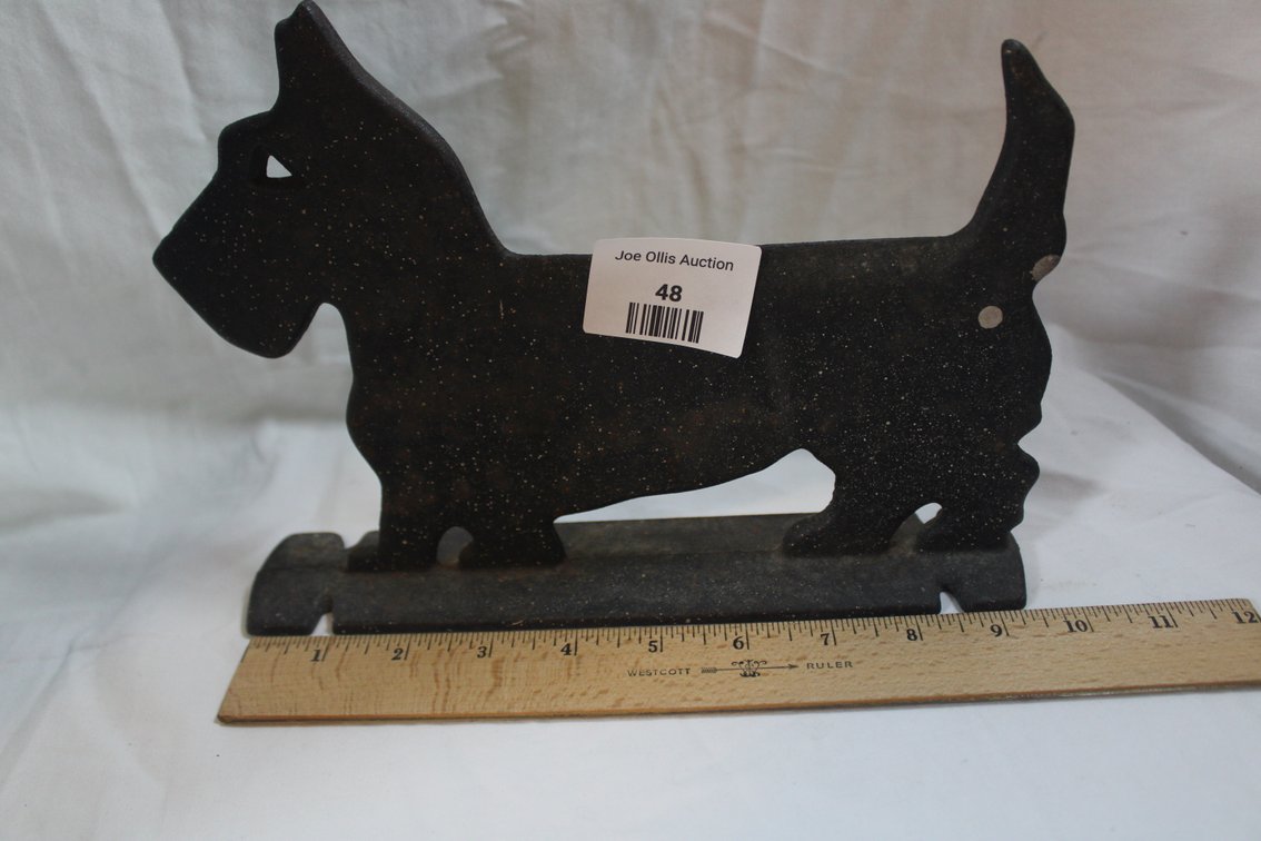 Cast Iron Scottie Dog Boot Scraper